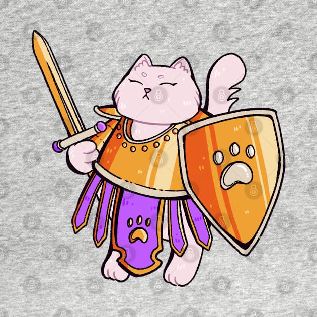 DnD Cats - Paladin by nomsikka